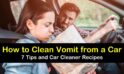 How to Clean Vomit from Car interior in Calgary?
